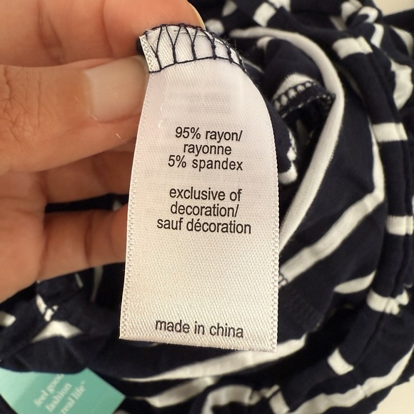 Maurices Women Wide Leg Jumpsuit Small  Beachy Nautical Striped Preppy NWT - Picture 12 of 14